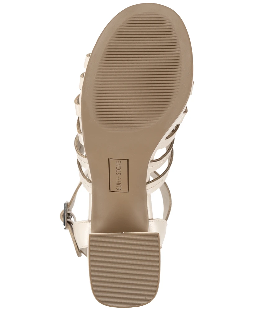 Sun + Stone Women's Fondaa Block Heel Fisherman Platform Sandals, Created for Macy's