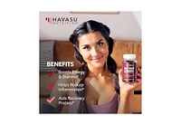 Havasu Nutrition Havasu Beet Root Gummies, Nitric Oxide Booster for Healthy Energy & Circulation Support with Pomegranate Extract, 60ct
