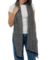 Style & Co Women's Textured Linen-Look Scarf, Created for Macy's