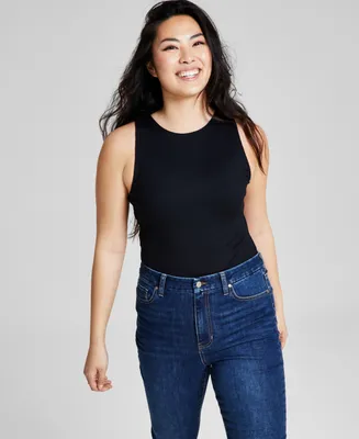 And Now This Women's Sleeveless Ribbed Double Layered Bodysuit, Created for Macy's