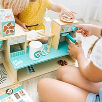 Melissa and Doug Wooden Cafe Barista Coffee Shop 35 Piece Set