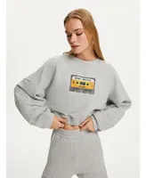 Women's Printed Crop Sweatshirt