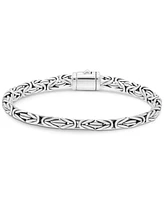 Devata Borobudur Oval 6mm Chain Bracelet Sterling Silver