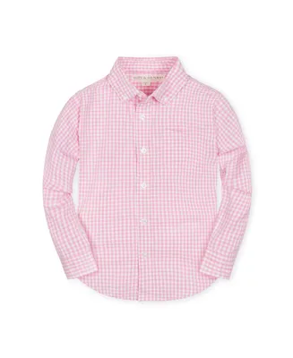 Hope & Henry Boys Organic Poplin Long Sleeve Button Down Shirt