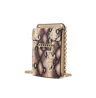 Mkf Collection Yael Snake embossed Phone Cross body by Mia K