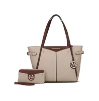 Mkf Collection Morgan Set Tote Bag with Wristlet Wallet by Mia K.