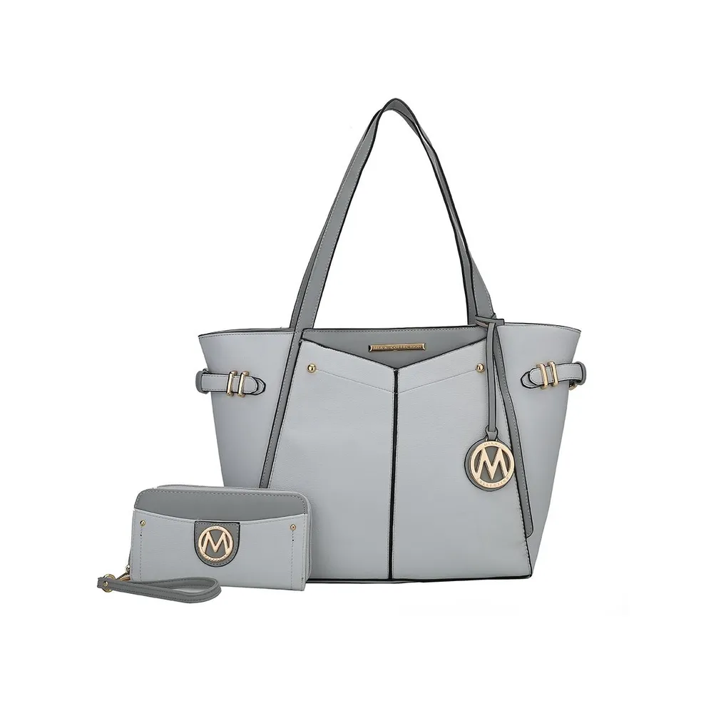 Mkf Collection Morgan Set Tote Bag with Wristlet Wallet by Mia K.