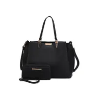 Mkf Collection Kane Women's Satchel Bag with Wallet by Mia K