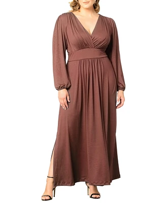 Women's Plus Kelsey Long Sleeve Maxi Dress