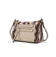 Mkf Collection Essie Snake embossed Cross body Bag by Mia K