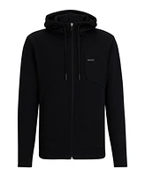 Boss by Hugo Men's Hd Logo Print Zip-Up Hoodie