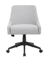 Boss Office Products 32.5-35.5" Polyester Boyle Curved Back Task Chair