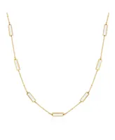 The Lovery Mother of Pearl Bar Chain Necklace