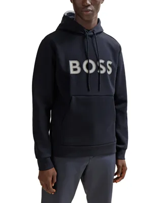 Boss by Hugo Men's Logo Print Blend Hoodie