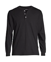 Lands' End Men's Super-t Long Sleeve Henley Shirt