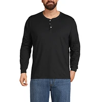 Lands' End Men's Super-t Long Sleeve Henley Shirt