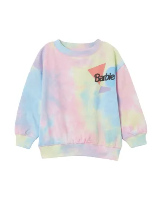 Cotton On Big Girls Barbie Dusty Fleece Crew Neck Sweatshirt