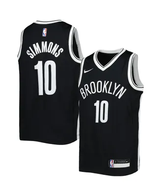 Big Boys Nike Ben Simmons Black Brooklyn Nets Swingman Jersey - Icon Edition