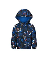 Sega Sonic the Hedgehog Toddler Boys Printed Puffer Jacket