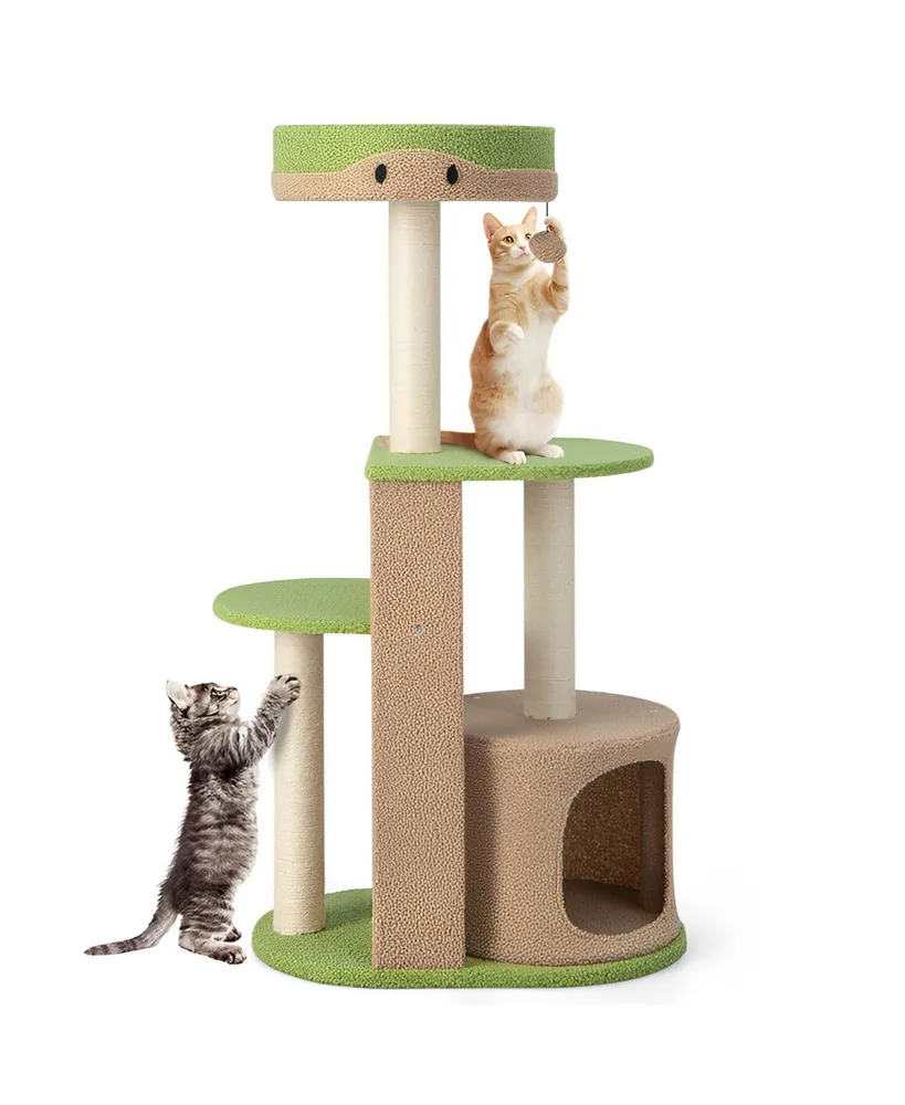 5-Tier Modern Cat Tree Tower for Indoor Cats with Sisal Scratching Posts