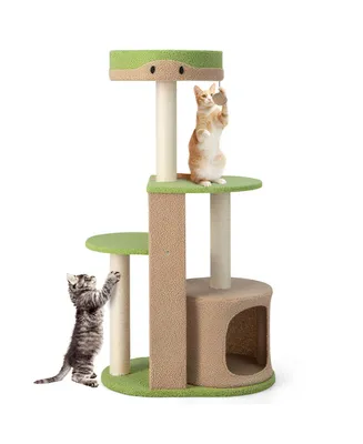 5-Tier Modern Cat Tree Tower for Indoor Cats with Sisal Scratching Posts