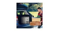 68 Quart Portable Car Refrigerator with Dc and Ac Adapter-Grey