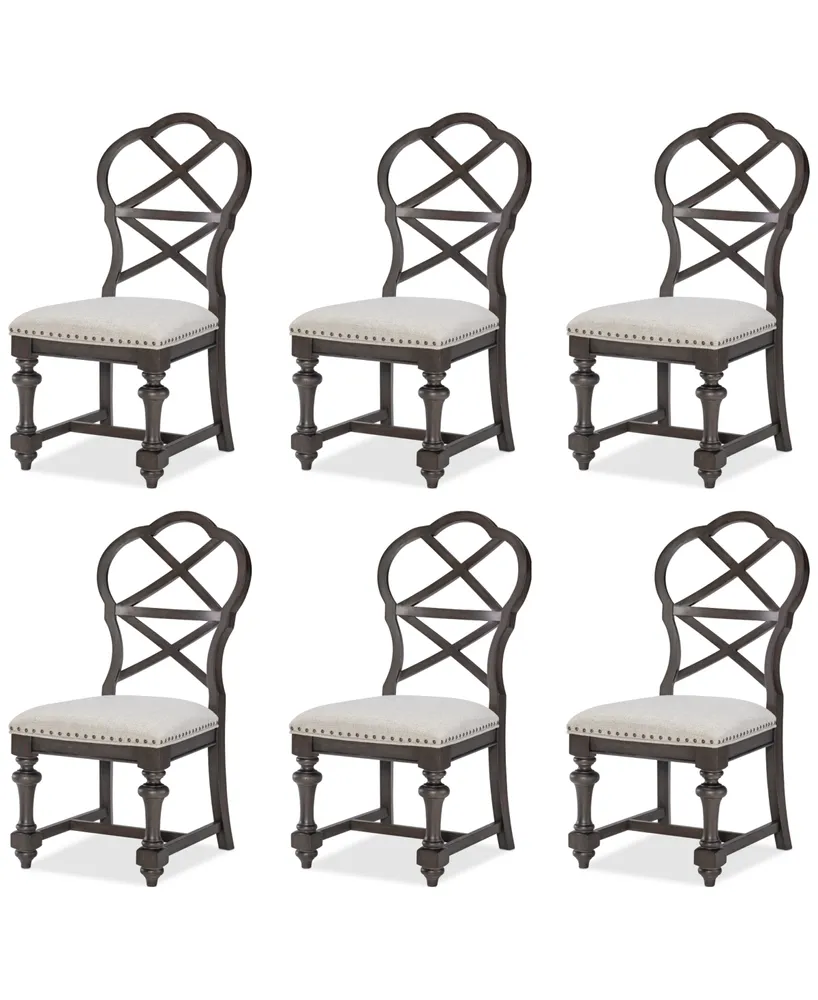 Mandeville 6pc X-Back Chair Set