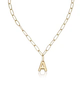 Ettika Paperclip Chain Initial Necklace