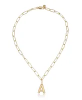 Ettika Paperclip Chain Initial Necklace