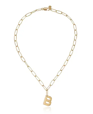 Ettika Paperclip Chain Initial Necklace