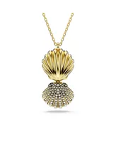 Swarovski Crystal Swarovski Imitation Pearl, Shell, White, Gold-Tone Idyllia Pendant Necklace