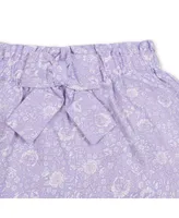 Hope & Henry Girls' Pull-On Cinched Waist Linen Short