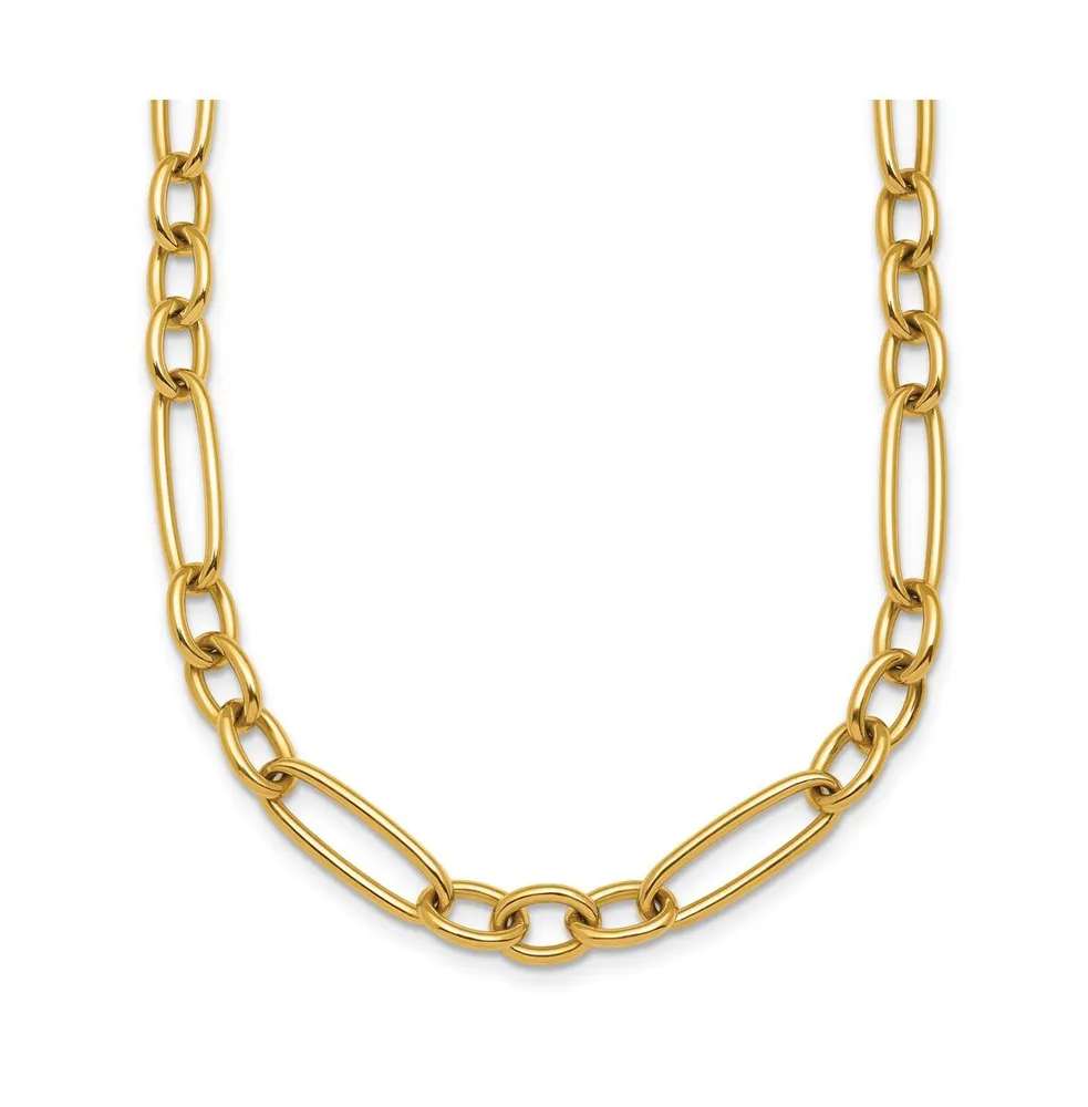 18k Yellow Gold Fancy Link Necklace