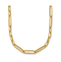 18k Yellow Gold Oval Links Necklace