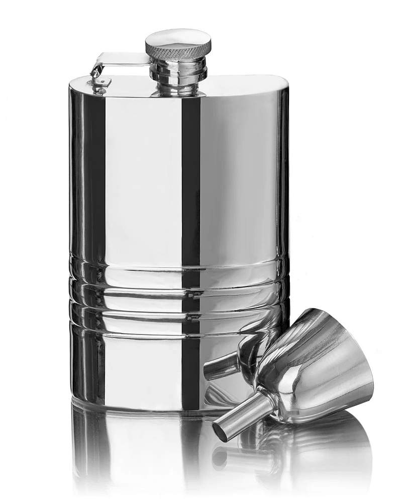 Signature Collection by Godinger Double Wall Stainless Steel Flask with Funnel