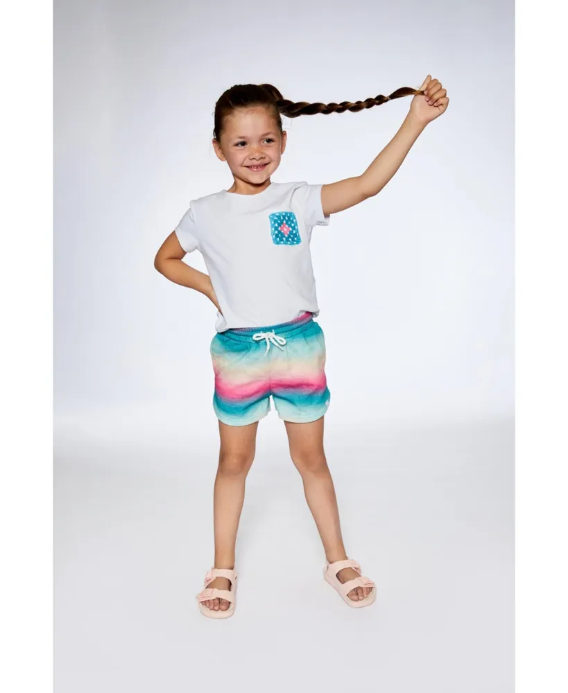 Girl Organic Cotton Tee With Print White