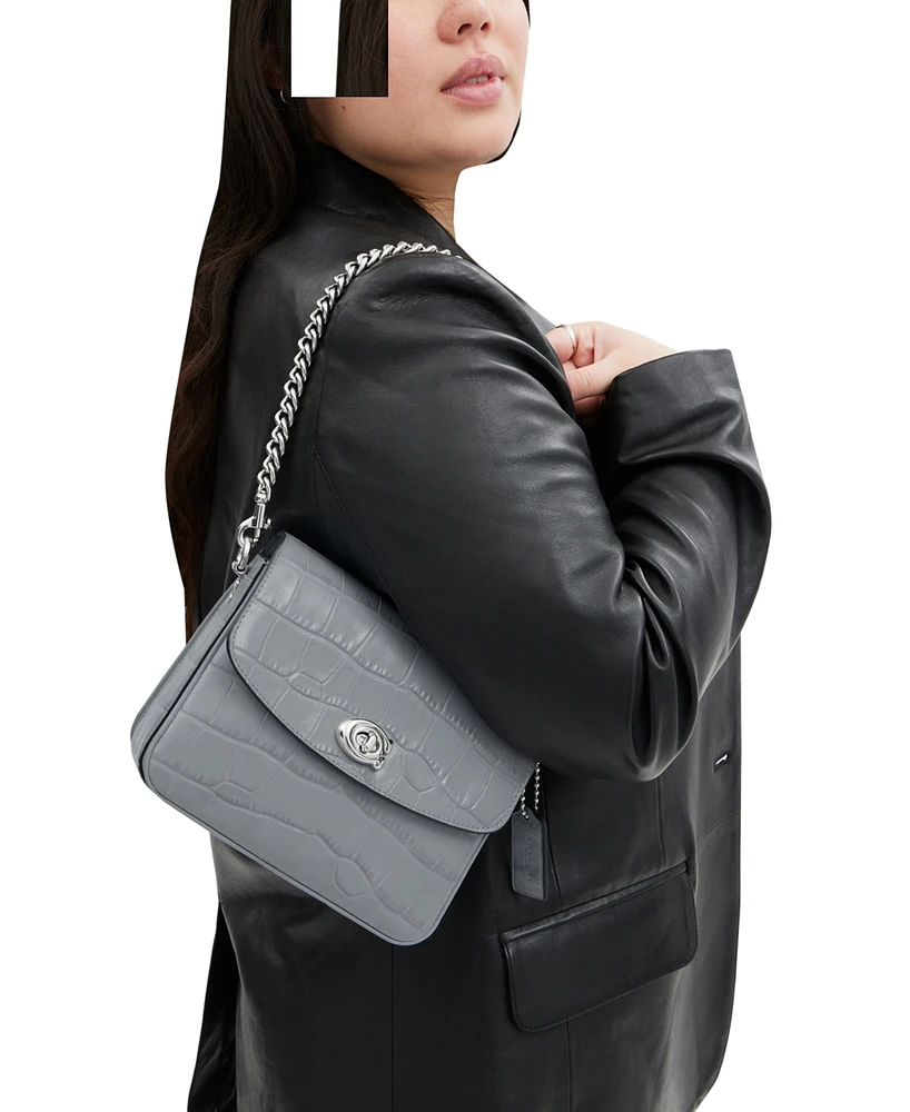 Coach Embossed Croc Leather Cassie Crossbody 19