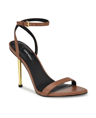 Nine West Women's Reina Ankle Strap Stiletto Sandals