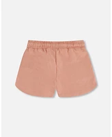 Girl French Terry Short Peach Pink - Toddler|Child