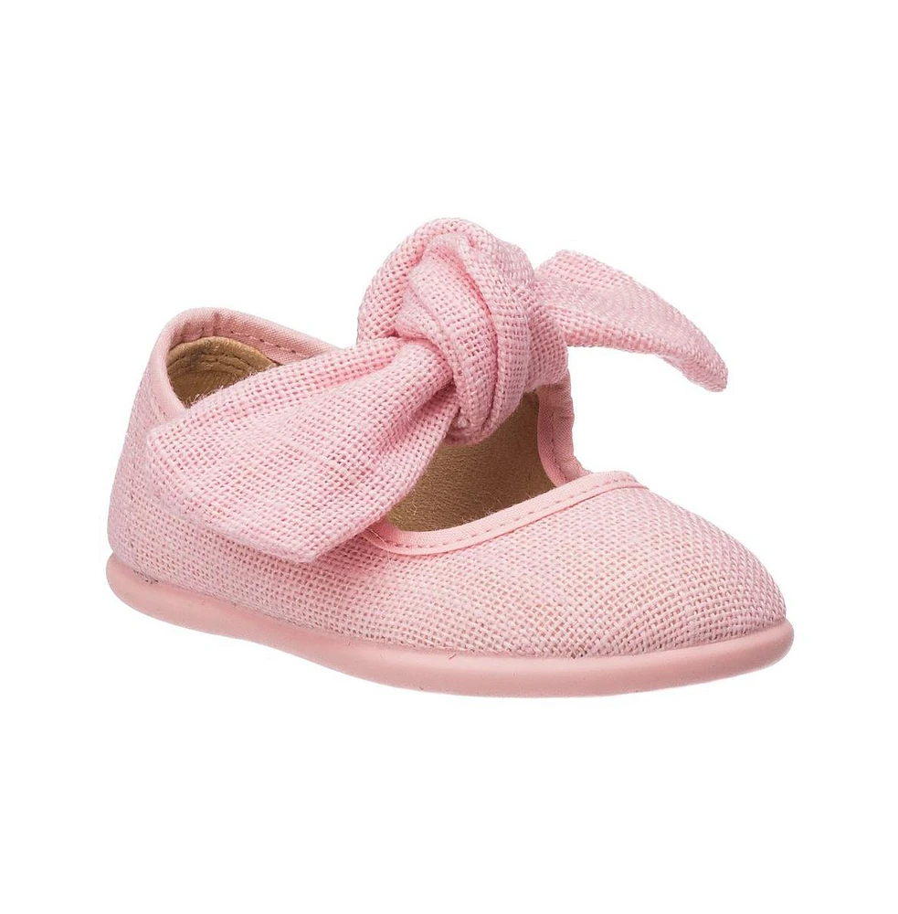 Elephantito Big Girls . Linen Bow Mary Jane