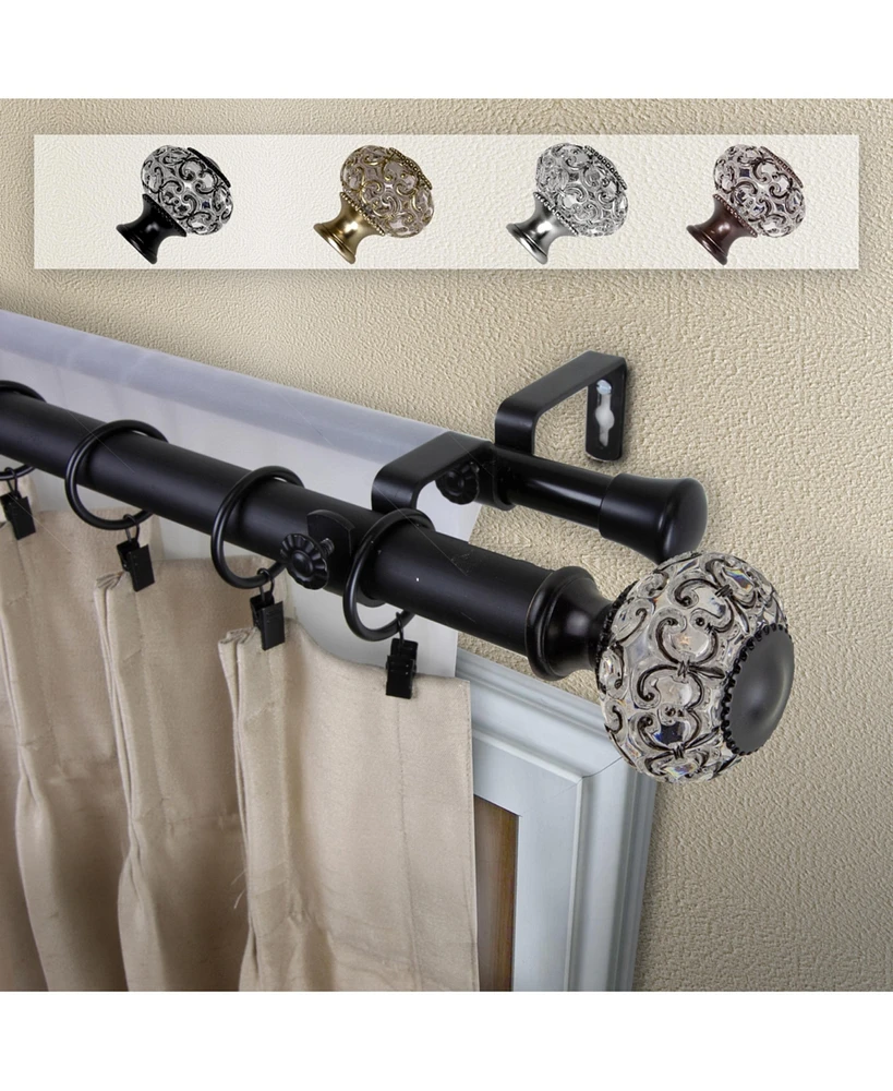 Elsie 1" Double Curtain Rod 48-84"