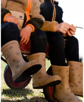 Boy Rain Boots Printed Dogs Beige - Toddler|Child