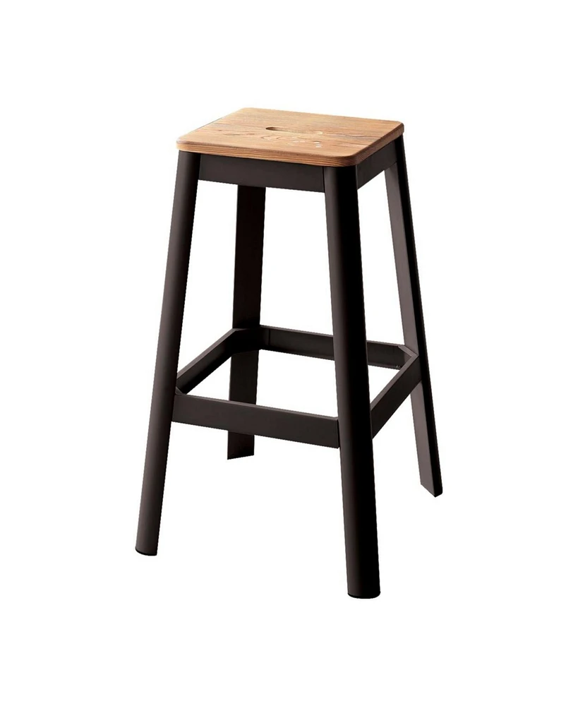 Simplie Fun Jacotte Barstool (1 Piece) In & Black