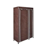 vidaXL Fabric Wardrobe Brown