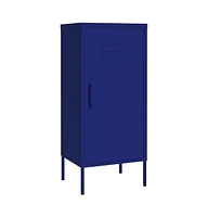 vidaXL Storage Cabinet Navy Blue 16.7"x13.8"x40" Steel