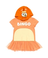 Bluey Girls Bingo Cosplay T-Shirt Dress and Leggings Outfit Set