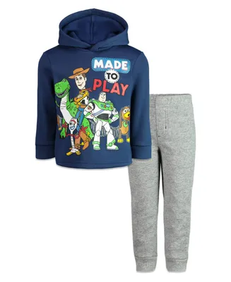 Disney Pixar Toy Story Woody Buzz Light-year Forky Fleece Hoodie and Jogger Pants Outfit Set Toddler |Child Boys