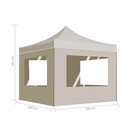 vidaXL Professional Folding Party Tent with Walls Aluminum 9.8'x9.8