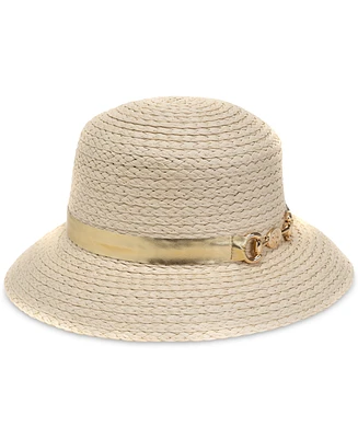 Giani Bernini Women's Embellished Straw Cloche Hat