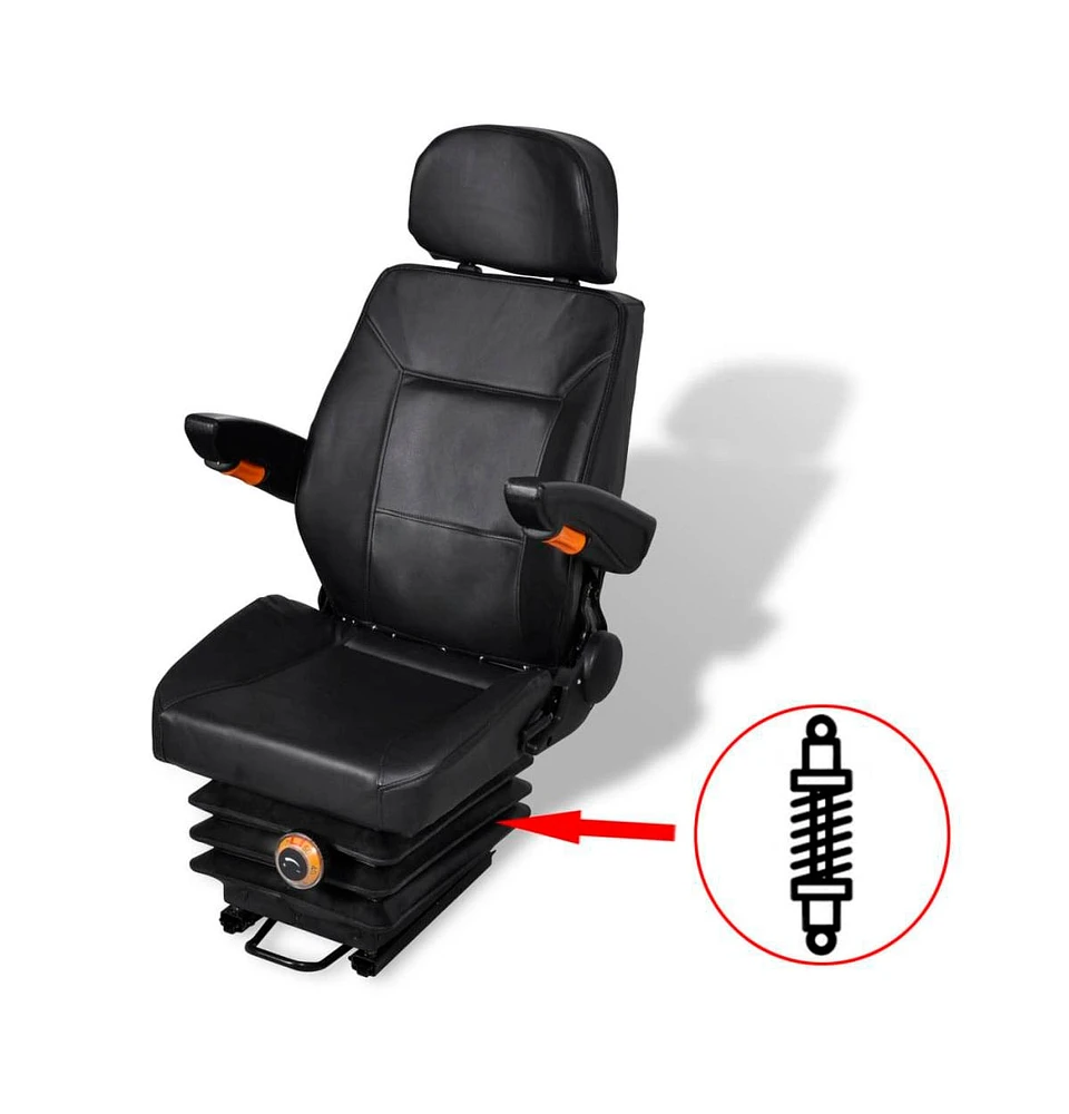 vidaXL Tractor Seat with Suspension